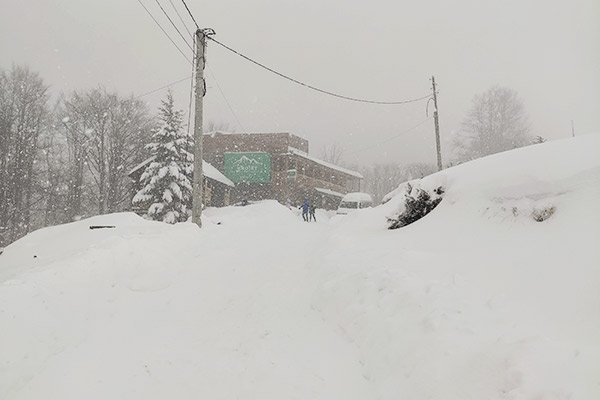 Schneegestöber, Albanien