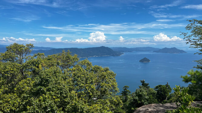 Miyajima Misen Ausblick in Japan