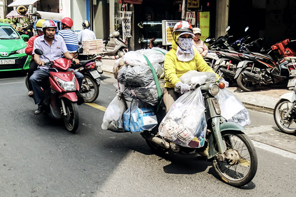 Das Transportmittel schlechthin in Vietnam