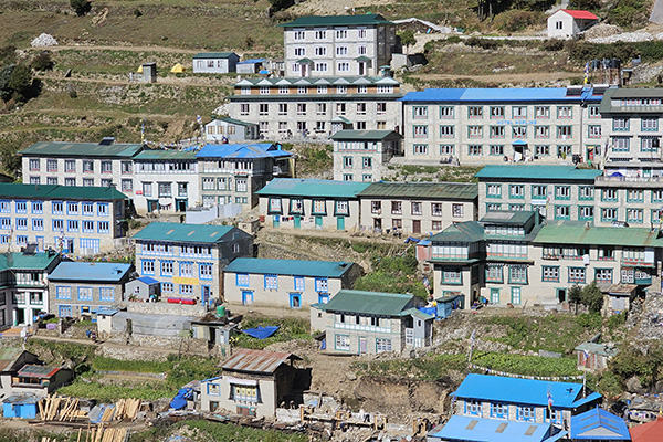 Namche Bazar in Nepal