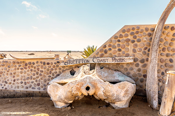 Eingangsschild zum Sceleton Coast National Park