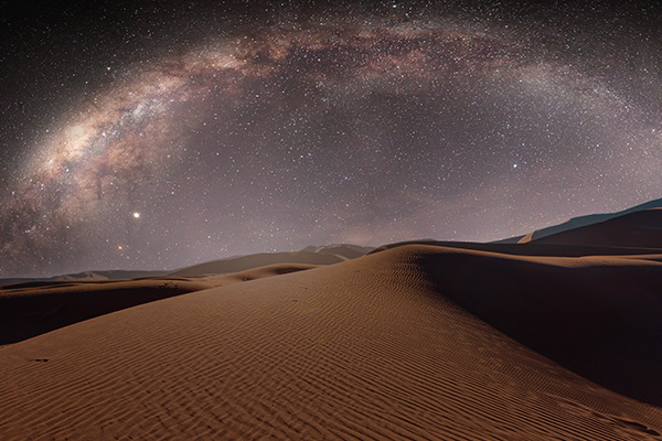 Sternenhimmel über Namibias Wüste