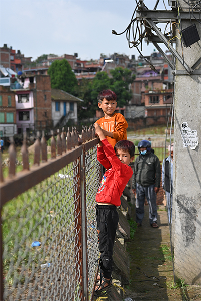 Kinder in Bhaktapur