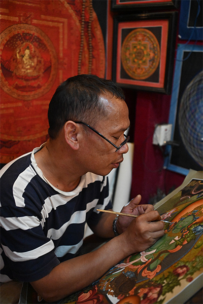 Maler in Bhaktapur
