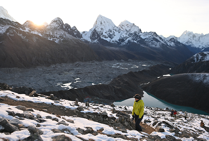 Aufstieg auf den Gokyo Ri