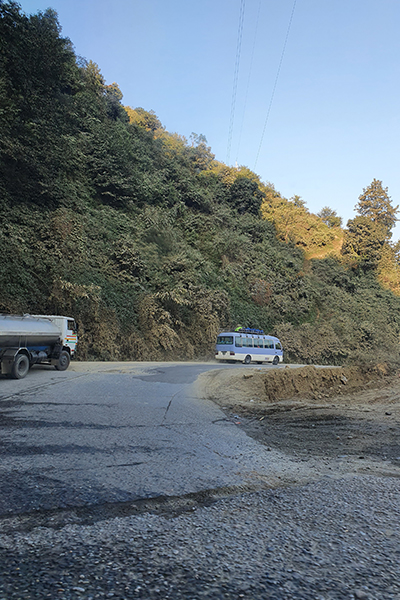 Straßen auf dem Weg nach Pokhara