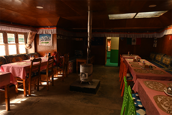 Lodge in Maralung von innen