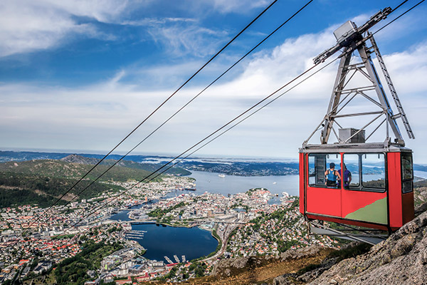 Ulriken Seilbahn in Bergen