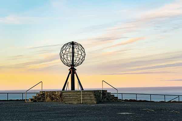 Der Globus am Nordkapp