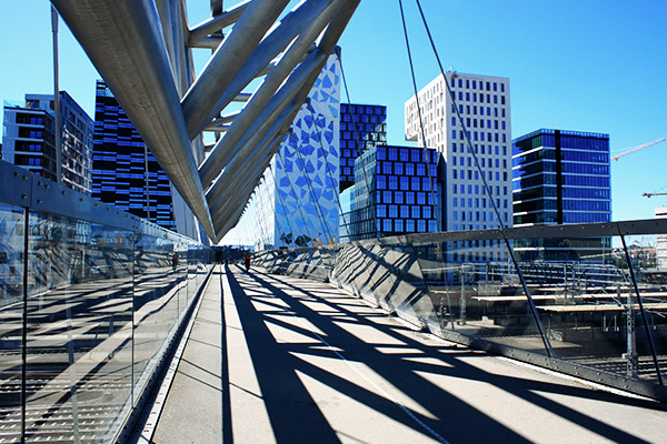 Fußgängerbrücke in Oslo