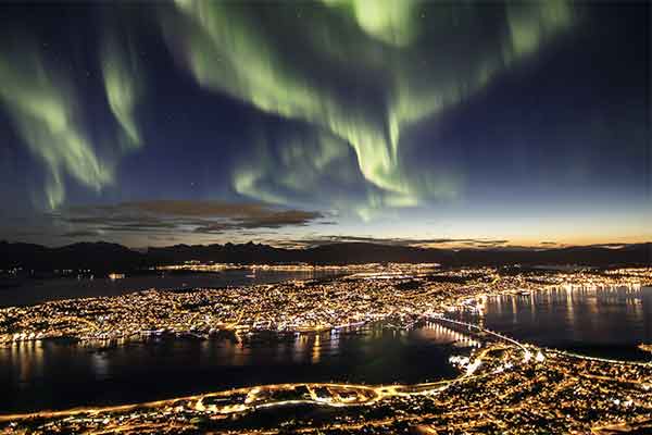 Nordlichter über Tromsø