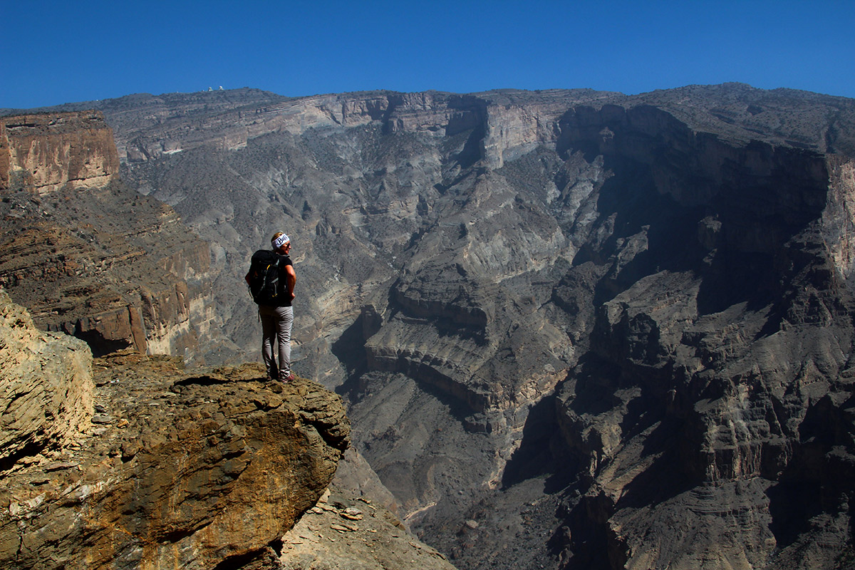 Nicole oberhalb des Grand Canyons