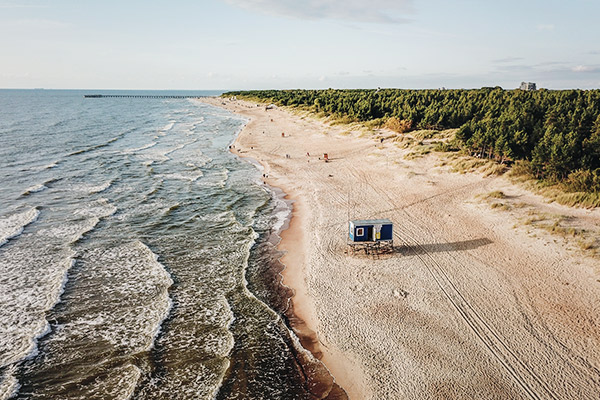 Strand in Palanga, Litauen