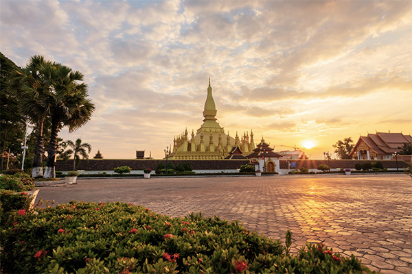 Pha That Luang in Vientiane, Laos