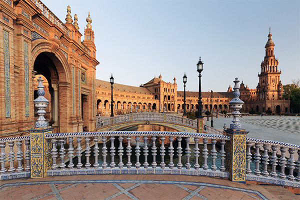 Plaza de España in Sevilla, Andalusien