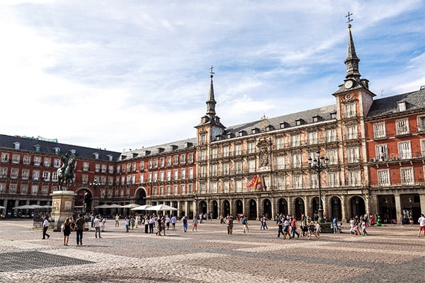 Plaza Mayor, Madrid Spanien