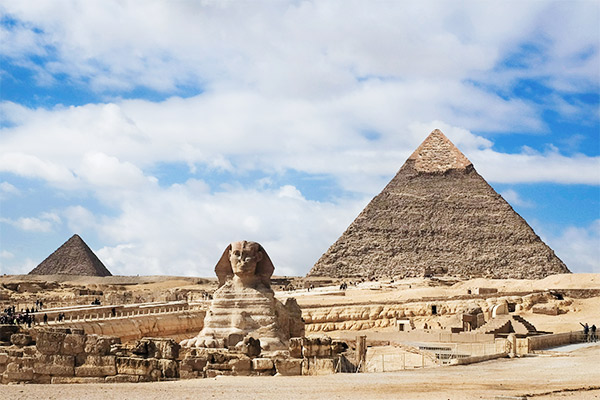 Pyramiden und Groß Sphinx, Gizeh
