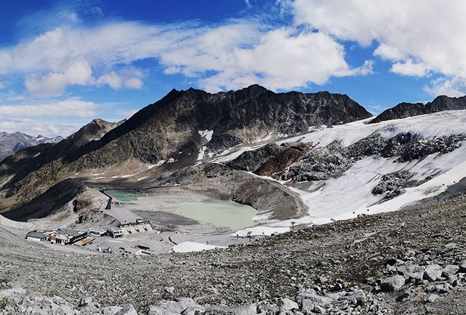 Blick auf den Rettenbachferner in Sölden