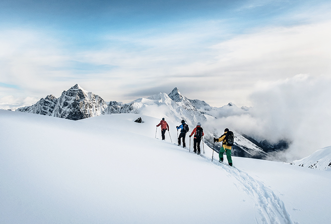 Skitour in den Rocky Mountains