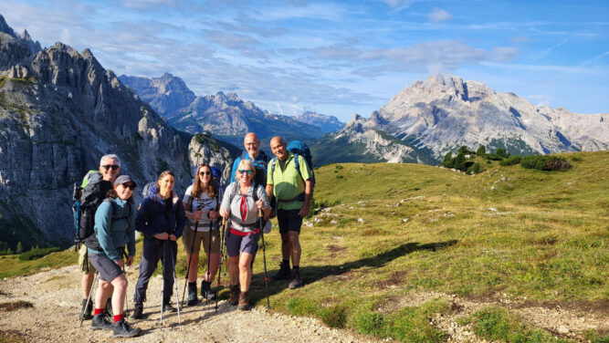 ASI Reisen Wandergruppe im Drei Zinnen Nationalpark