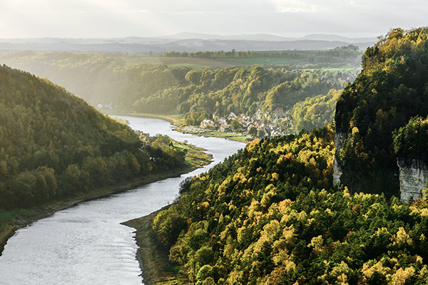 Landschaft auf dem Malerweg