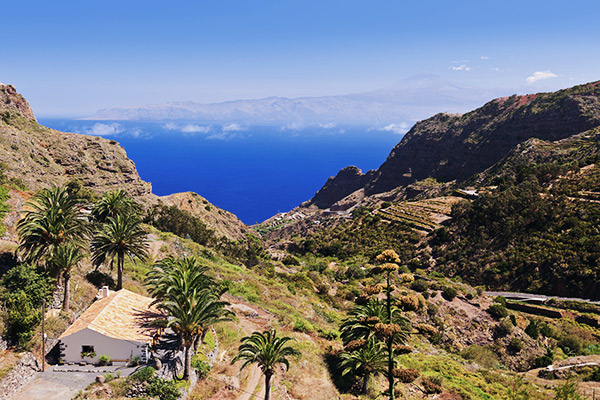 Schlucht über San Sebastian, La Gomera