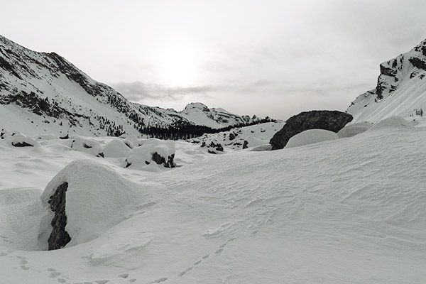 Schnee, Fanesgruppe Dolomiten