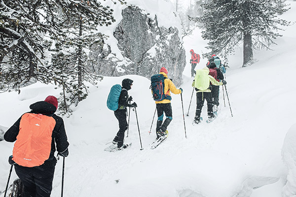 Schneegestöber Wandergruppe, Dolomiten