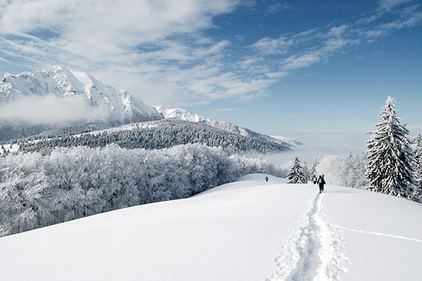 Schneeschuhwandern in Rumaenien