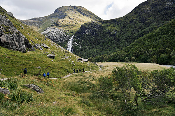 120m hoher Wasserfall am Ben Nevis