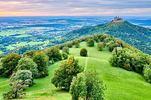 Blick auf die Burg Hohenzollern