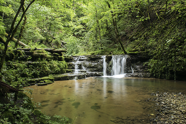 Wasserfall in der Gauchach Schlucht