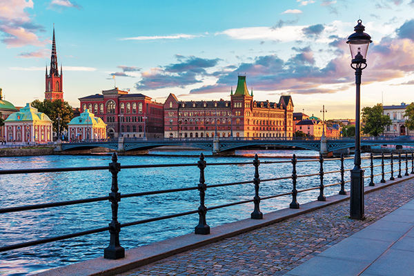 Blick auf die Altstadt von Stockholm