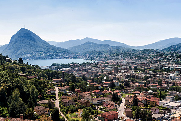 Blick auf Lugano