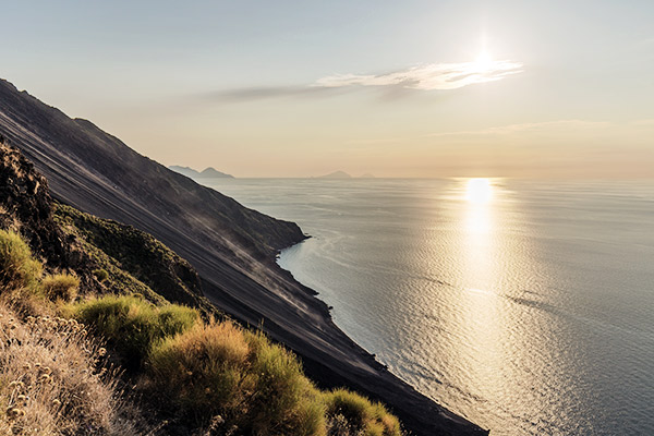 Sciara del Fuoco auf Stromboli, Italien