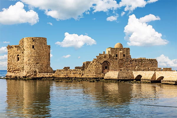 Seefestung in Saida, Libanon