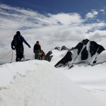 Bergsteiger in Seilschaft, Ötztal