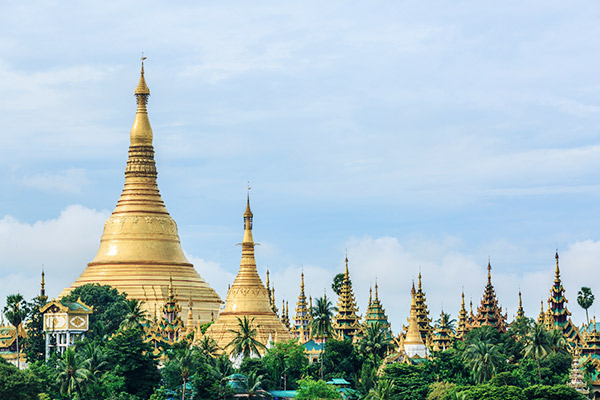 Shwedagon Pagode, Yangon Myanmar