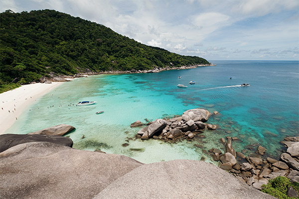 Weißer Sandstrand Similan Islands, Thailand