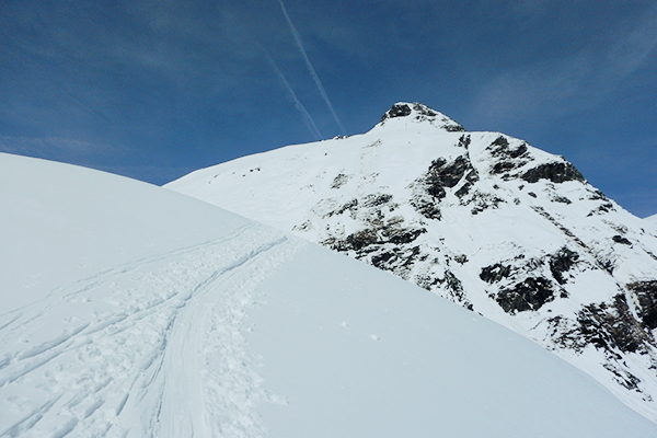 Spuren einer Skitour auf den Großvenediger