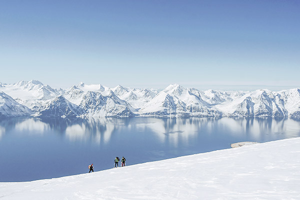 Skitourengeher Nordnorwegen