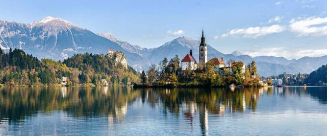 Aussicht auf den Bled-See