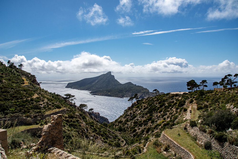 ausblick auf insel von insel aus