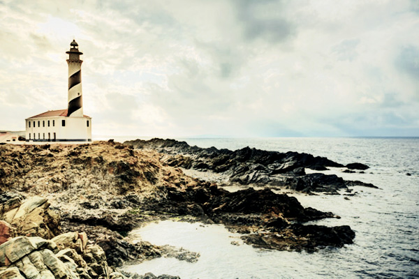 Leuchtturm am Cap de Favàritx auf Menorca, Spanien