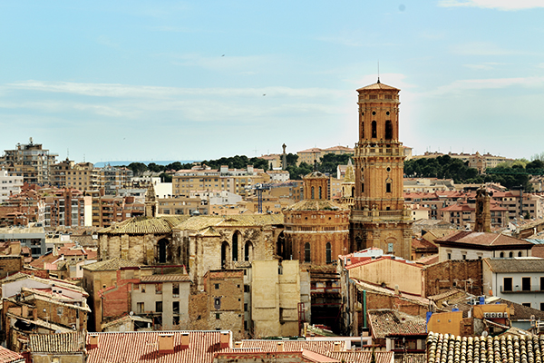 Die Stadt Tudela in Navarra