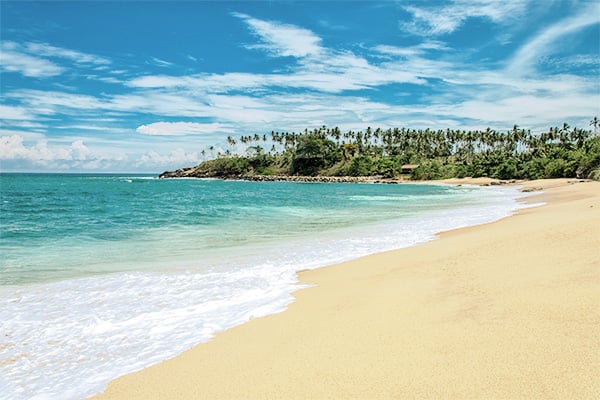Goyambokka-Strand in Tangalle an der Südküste von Sri Lanka
