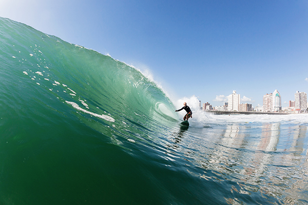 Surfer bei Durban