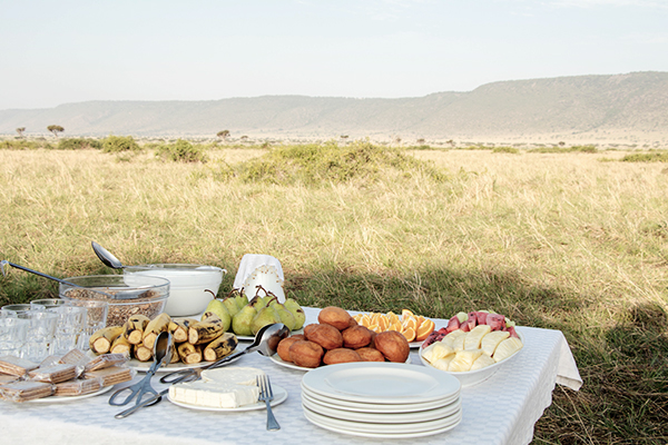 Frühstück auf Safari in Südafrika