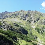 Blick von der Hütte auf den großen Trögler