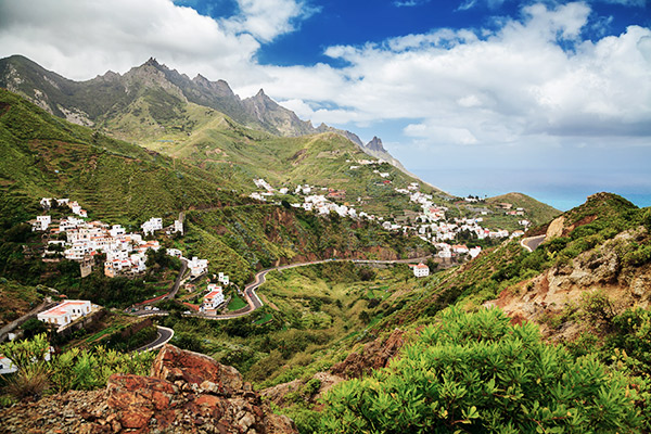 Dorf Taganana im Anaga Gebirge, Teneriffa